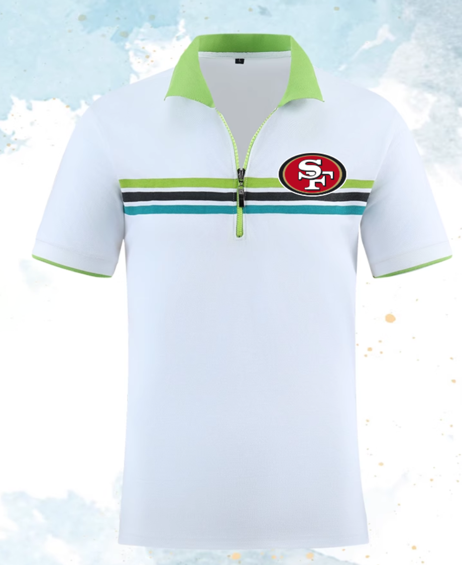 San Francisco 49ers white #14 Men 2025 NFL polo T shirt